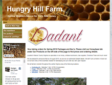 Tablet Screenshot of hungryhillhoney.com